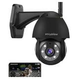 4MP Security Camera Outdoor Wired Starlight Color Night Vision, LaView 2K Cameras for Home Security AI Human Detection & Auto Tracking, IP65 Outdoor Camera 2-Way Audio, US Cloud, Compatible with Alexa