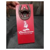 Budweiser Clydesdales Cast Iron Bottle Opener with Wall Mount