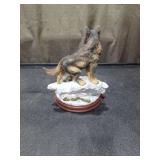 Winter Majesty Wolf Family Figurine