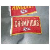 Kansas City Chiefs Super Bowl LIV Champions Flag Set
