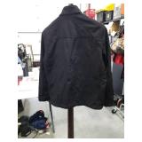 Calvin Klein Black Zip-Up Jacket Size LARGE