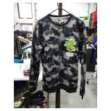 Highly CLQ Camo Print Crewneck Sweatshirt Size Large