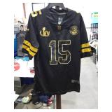 NFL Super Bowl LIV Kansas City Chiefs #15 Black Jersey Size Medium