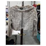 Planet Gold Textured Faux Fur Jacket Size XL