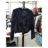 Black Faux Fur Jacket Size XXL