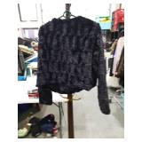 Black Faux Fur Jacket Size XXL