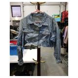 Distressed Blue Denim Jacket Size Medium
