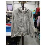 Gap Logo Full Zip Hoodie Sweatshirt Gray Size Medium
