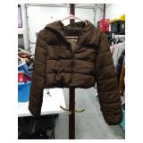Brown Winter Puffer Jacket Size Medium