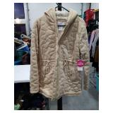 Cozy Faux Fur Quilted Jacket Size Medium