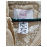 Cozy Faux Fur Quilted Jacket Size Medium