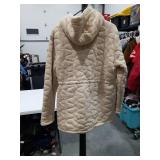 Cozy Faux Fur Quilted Jacket Size Medium