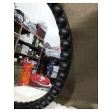 Round Black Beaded Wall Mirror