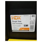 Heavy-Duty Storage Bins with Yellow Lids - Set of 3