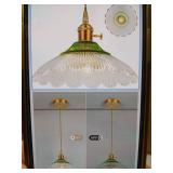 Glass Shade Flower Pendant Light Fixture