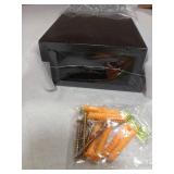 Floating Shelves 15.5in Set of 2 Black