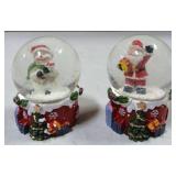 Christmas Snow Globes Set of 2