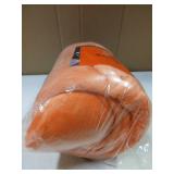 Lightweight Fleece Throw Blanket Orange 50 x 60in