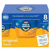 Kraft Original Mac N Cheese Cups Easy Microwavable Dinner  8 ct Box  2.05 oz Cups  Shelf-Stable