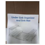 Under Sink Organizer and Sink Mat