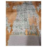 Area Rug 2 x 3ft Green and Orange