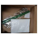 Artificial Glitter Poinsettas with Clips 12pk