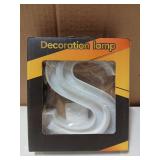 Letter S Shaped LED Wall Decoration Lamp