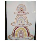 3 Tier Bohemian Rainbow Cupcake Stand