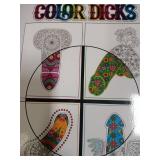 Keep Calm Color Dicks Adult Coloring Book by Rocco Vidal