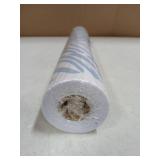 Guvana Line Peel and Stick Wallpaper 17.7 x 472in Blue Stripes