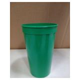 Solid Green Plastic Cups 18pk