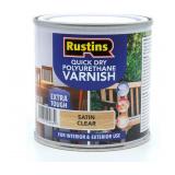 Rustins Quick Dry Polyurethane Varnish Satin Clear 250ml