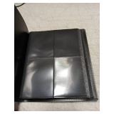 Black Trading Card Portfolio Binder