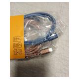Braided USB C-USB C Fast Charging Cables Set of 2