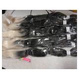 Professional Hair Extension Bundle - Straight Prestretched 1B/613 Braiding Hair 8 Pkgs