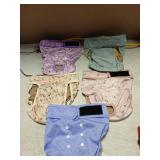 Cloth Dog Diaper Collection - Floral Pattern Set Size Xl