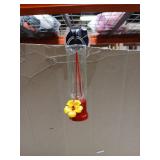 Mini  Hummingbird Feeder with Yellow Flower and Suction Cup Mount