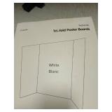 Yeplan White Tri-fold Poster Boards - 12 Pack