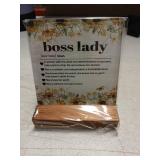 Boss Lady Definition Stand with Sunflower Design