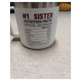 Sister Nutrition Facts Insulated Travel Mug