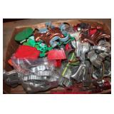 Flat of Vintage Cookie Cutters & More