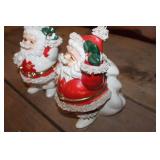 Vtg. Made in Japan Santa Banks