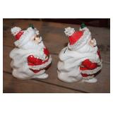 Vtg. Made in Japan Santa Banks