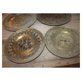 Vintage Metal Décor Plates