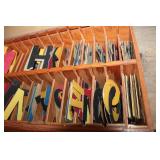 Wood Box with Letters & Numbers & More