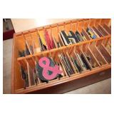 Wood Box with Letters & Numbers & More