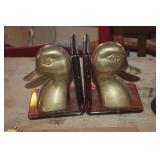 Vtg. Brass Duck Bookends & More