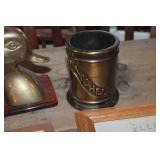 Vtg. Brass Duck Bookends & More