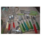 Vtg. Bakelite? Silverware & More