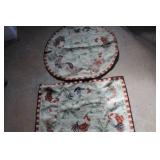 Vintage Chicken Throw Rugs